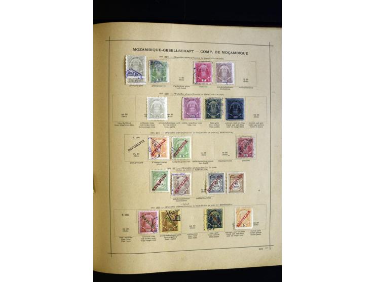 1874/1913, umfangreiche gestempelte und ungebrauchte Sammlung Angola bis Zanzibar mit vielen besseren und kpl. Ausgaben, dabe