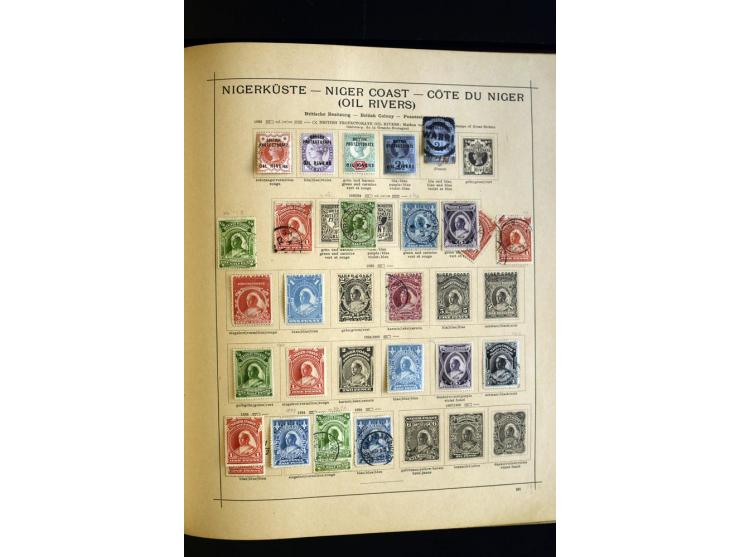 1874/1913, umfangreiche gestempelte und ungebrauchte Sammlung Angola bis Zanzibar mit vielen besseren und kpl. Ausgaben, dabe