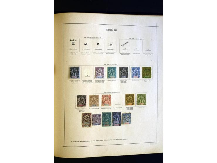 1874/1913, umfangreiche gestempelte und ungebrauchte Sammlung Angola bis Zanzibar mit vielen besseren und kpl. Ausgaben, dabe