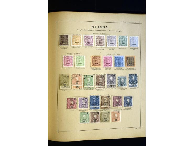 1874/1913, umfangreiche gestempelte und ungebrauchte Sammlung Angola bis Zanzibar mit vielen besseren und kpl. Ausgaben, dabe