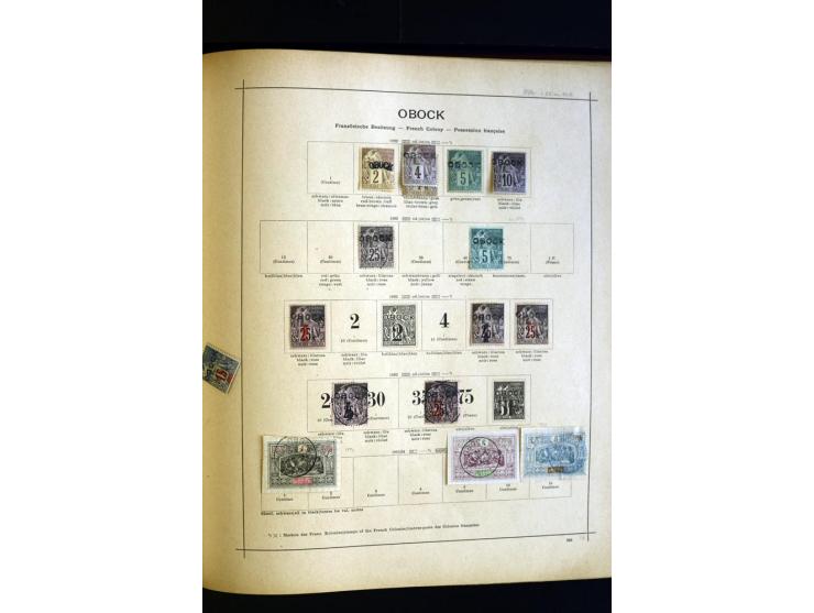 1874/1913, umfangreiche gestempelte und ungebrauchte Sammlung Angola bis Zanzibar mit vielen besseren und kpl. Ausgaben, dabe