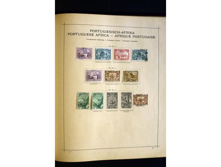 1874/1913, umfangreiche gestempelte und ungebrauchte Sammlung Angola bis Zanzibar mit vielen besseren und kpl. Ausgaben, dabe