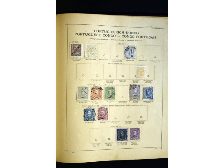 1874/1913, umfangreiche gestempelte und ungebrauchte Sammlung Angola bis Zanzibar mit vielen besseren und kpl. Ausgaben, dabe
