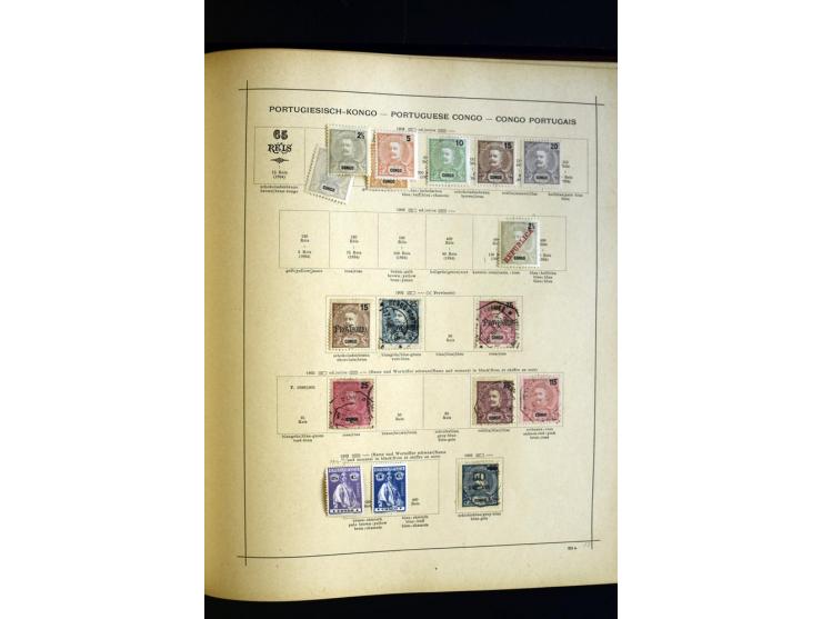 1874/1913, umfangreiche gestempelte und ungebrauchte Sammlung Angola bis Zanzibar mit vielen besseren und kpl. Ausgaben, dabe