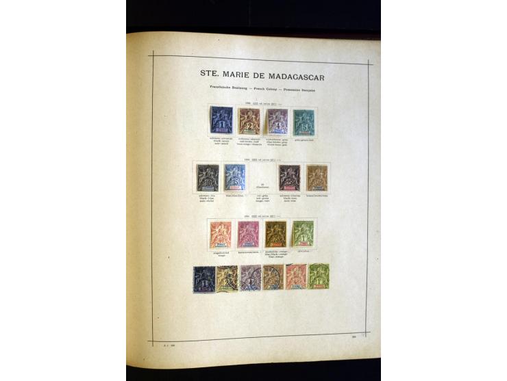 1874/1913, umfangreiche gestempelte und ungebrauchte Sammlung Angola bis Zanzibar mit vielen besseren und kpl. Ausgaben, dabe
