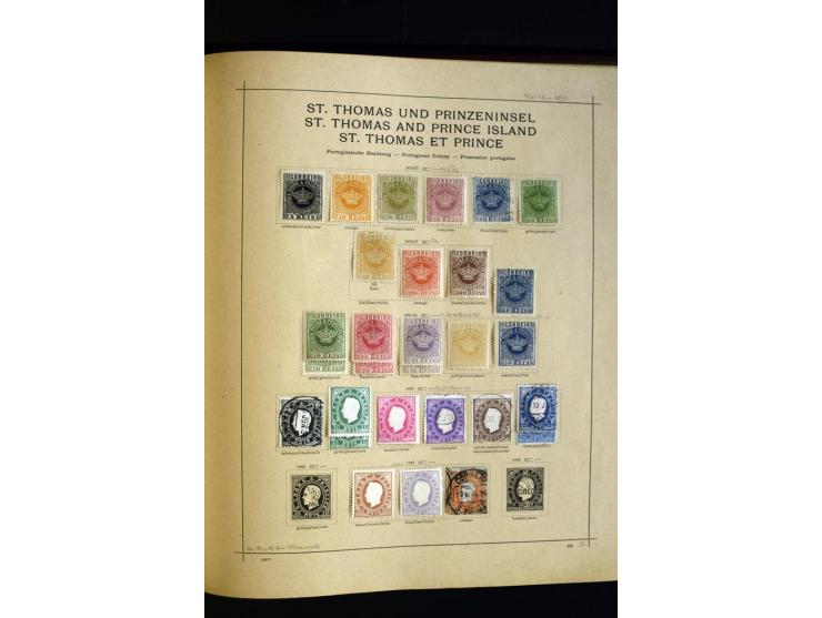 1874/1913, umfangreiche gestempelte und ungebrauchte Sammlung Angola bis Zanzibar mit vielen besseren und kpl. Ausgaben, dabe