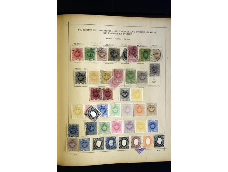 1874/1913, umfangreiche gestempelte und ungebrauchte Sammlung Angola bis Zanzibar mit vielen besseren und kpl. Ausgaben, dabe