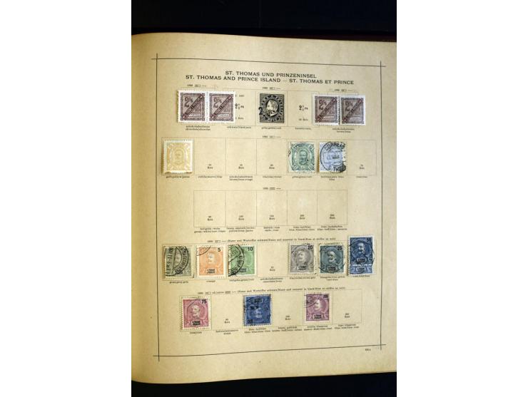 1874/1913, umfangreiche gestempelte und ungebrauchte Sammlung Angola bis Zanzibar mit vielen besseren und kpl. Ausgaben, dabe
