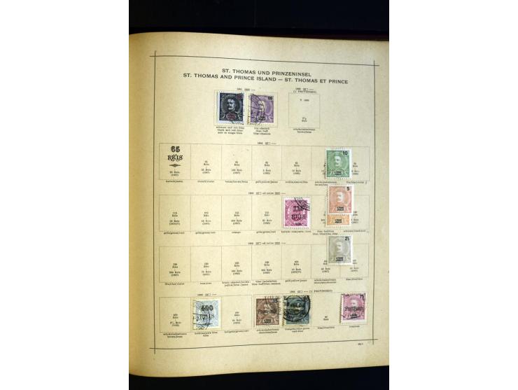 1874/1913, umfangreiche gestempelte und ungebrauchte Sammlung Angola bis Zanzibar mit vielen besseren und kpl. Ausgaben, dabe