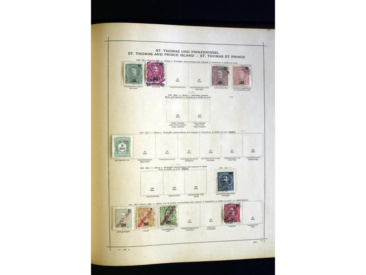 1874/1913, umfangreiche gestempelte und ungebrauchte Sammlung Angola bis Zanzibar mit vielen besseren und kpl. Ausgaben, dabe