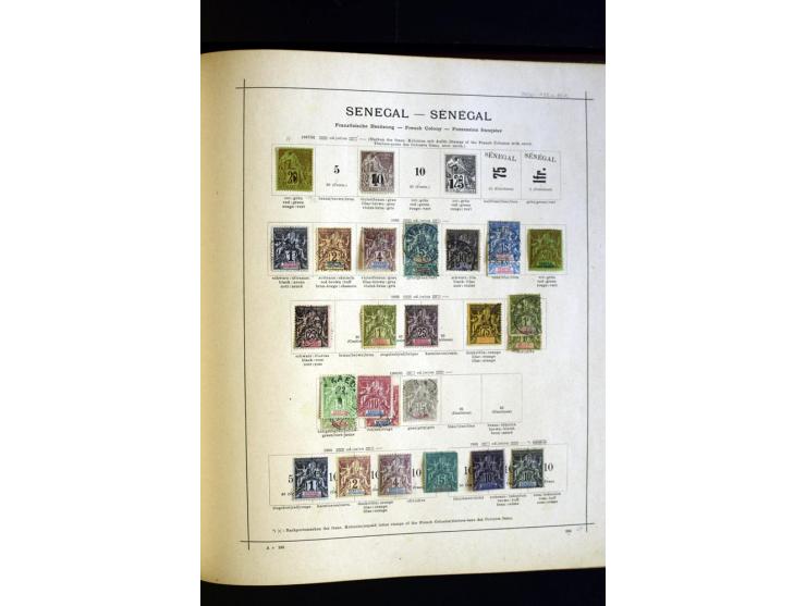 1874/1913, umfangreiche gestempelte und ungebrauchte Sammlung Angola bis Zanzibar mit vielen besseren und kpl. Ausgaben, dabe