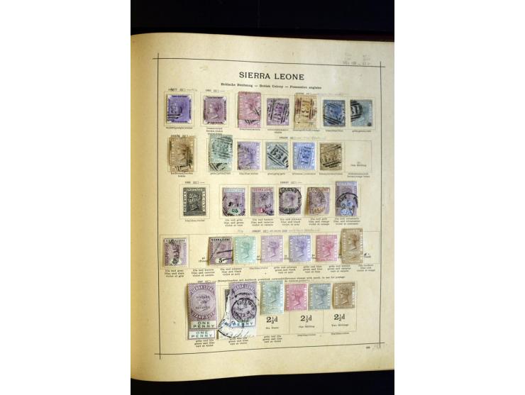 1874/1913, umfangreiche gestempelte und ungebrauchte Sammlung Angola bis Zanzibar mit vielen besseren und kpl. Ausgaben, dabe