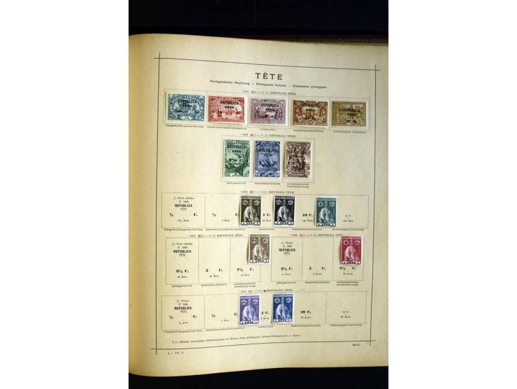 1874/1913, umfangreiche gestempelte und ungebrauchte Sammlung Angola bis Zanzibar mit vielen besseren und kpl. Ausgaben, dabe