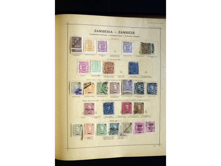 1874/1913, umfangreiche gestempelte und ungebrauchte Sammlung Angola bis Zanzibar mit vielen besseren und kpl. Ausgaben, dabe