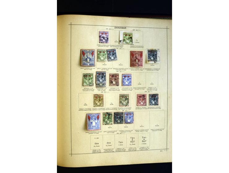 1874/1913, umfangreiche gestempelte und ungebrauchte Sammlung Angola bis Zanzibar mit vielen besseren und kpl. Ausgaben, dabe