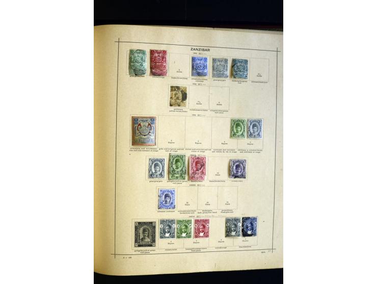 1874/1913, umfangreiche gestempelte und ungebrauchte Sammlung Angola bis Zanzibar mit vielen besseren und kpl. Ausgaben, dabe