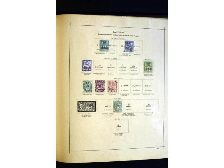 1874/1913, umfangreiche gestempelte und ungebrauchte Sammlung Angola bis Zanzibar mit vielen besseren und kpl. Ausgaben, dabe