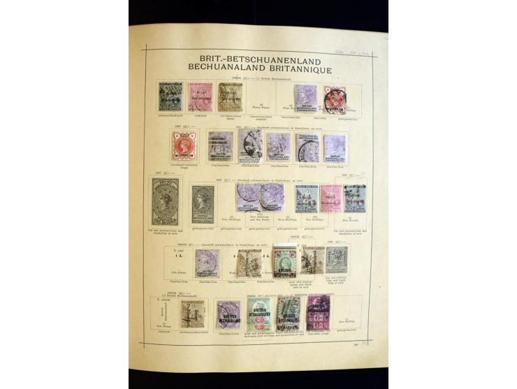 1874/1913, umfangreiche gestempelte und ungebrauchte Sammlung Angola bis Zanzibar mit vielen besseren und kpl. Ausgaben, dabe
