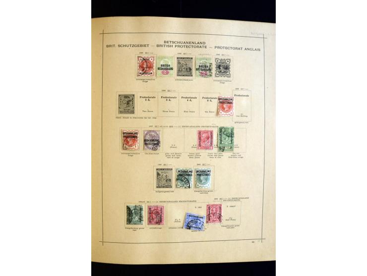 1874/1913, umfangreiche gestempelte und ungebrauchte Sammlung Angola bis Zanzibar mit vielen besseren und kpl. Ausgaben, dabe