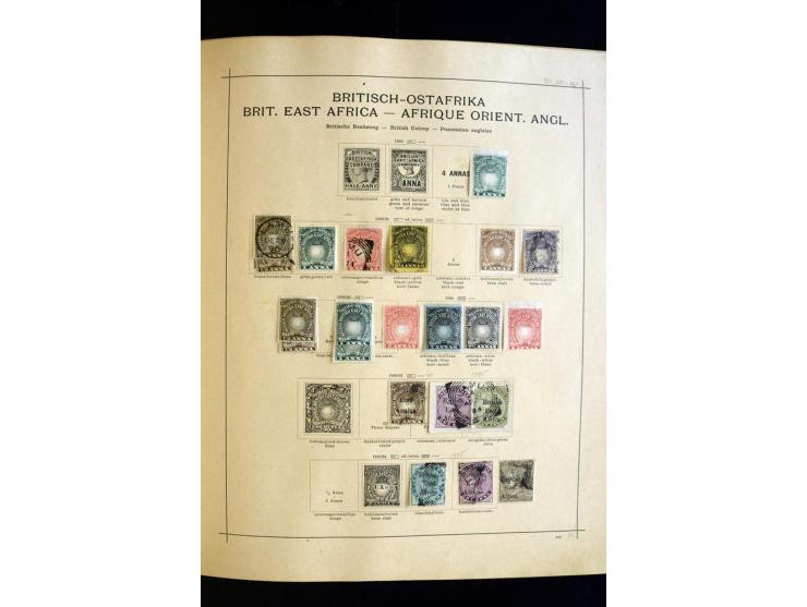 1874/1913, umfangreiche gestempelte und ungebrauchte Sammlung Angola bis Zanzibar mit vielen besseren und kpl. Ausgaben, dabe
