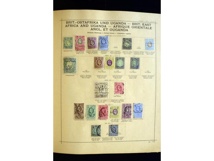 1874/1913, umfangreiche gestempelte und ungebrauchte Sammlung Angola bis Zanzibar mit vielen besseren und kpl. Ausgaben, dabe