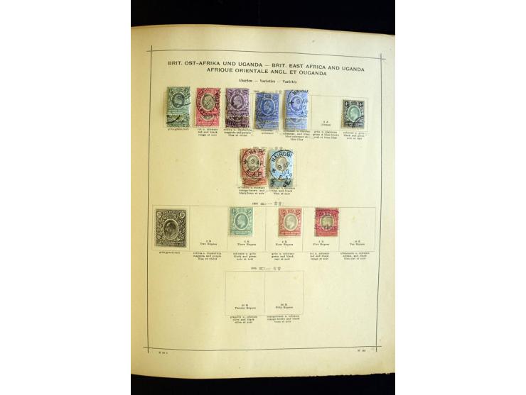1874/1913, umfangreiche gestempelte und ungebrauchte Sammlung Angola bis Zanzibar mit vielen besseren und kpl. Ausgaben, dabe