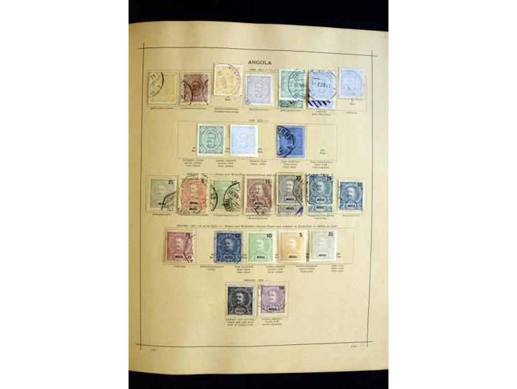 1874/1913, umfangreiche gestempelte und ungebrauchte Sammlung Angola bis Zanzibar mit vielen besseren und kpl. Ausgaben, dabe