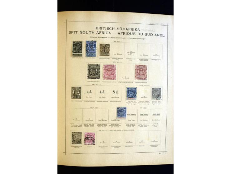 1874/1913, umfangreiche gestempelte und ungebrauchte Sammlung Angola bis Zanzibar mit vielen besseren und kpl. Ausgaben, dabe