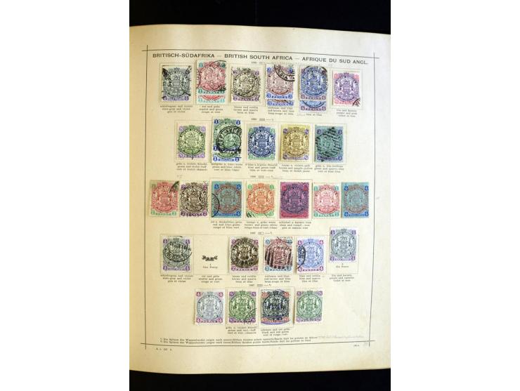 1874/1913, umfangreiche gestempelte und ungebrauchte Sammlung Angola bis Zanzibar mit vielen besseren und kpl. Ausgaben, dabe