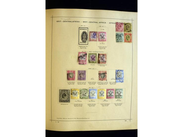 1874/1913, umfangreiche gestempelte und ungebrauchte Sammlung Angola bis Zanzibar mit vielen besseren und kpl. Ausgaben, dabe