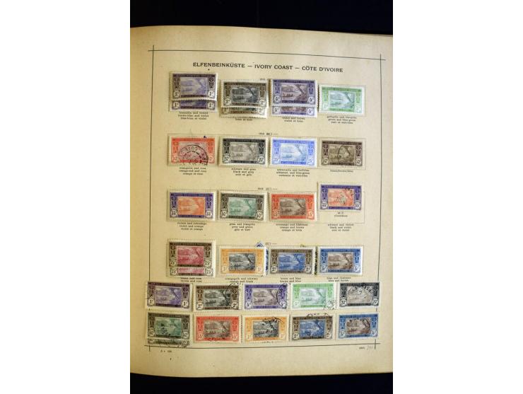 1874/1913, umfangreiche gestempelte und ungebrauchte Sammlung Angola bis Zanzibar mit vielen besseren und kpl. Ausgaben, dabe