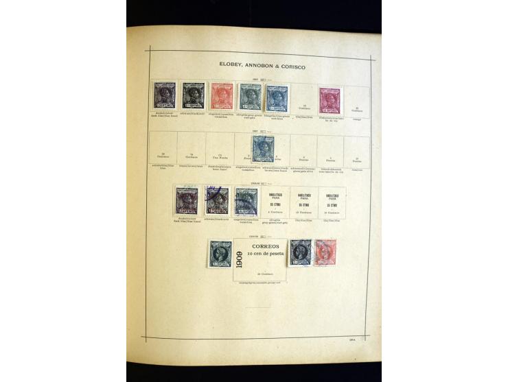 1874/1913, umfangreiche gestempelte und ungebrauchte Sammlung Angola bis Zanzibar mit vielen besseren und kpl. Ausgaben, dabe
