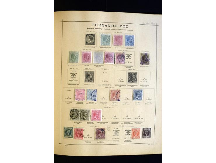1874/1913, umfangreiche gestempelte und ungebrauchte Sammlung Angola bis Zanzibar mit vielen besseren und kpl. Ausgaben, dabe