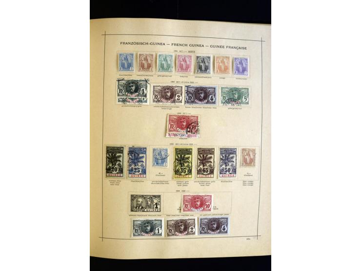 1874/1913, umfangreiche gestempelte und ungebrauchte Sammlung Angola bis Zanzibar mit vielen besseren und kpl. Ausgaben, dabe