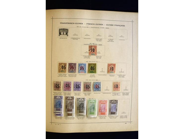 1874/1913, umfangreiche gestempelte und ungebrauchte Sammlung Angola bis Zanzibar mit vielen besseren und kpl. Ausgaben, dabe