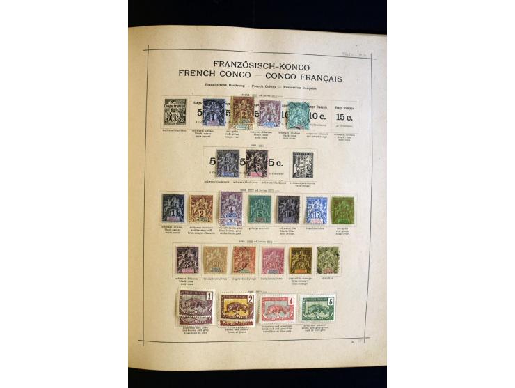 1874/1913, umfangreiche gestempelte und ungebrauchte Sammlung Angola bis Zanzibar mit vielen besseren und kpl. Ausgaben, dabe