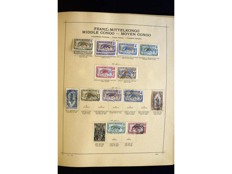 1874/1913, umfangreiche gestempelte und ungebrauchte Sammlung Angola bis Zanzibar mit vielen besseren und kpl. Ausgaben, dabe