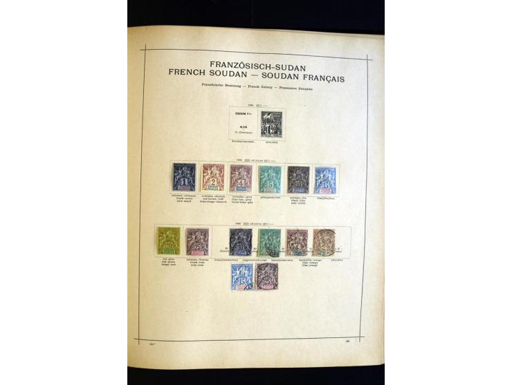 1874/1913, umfangreiche gestempelte und ungebrauchte Sammlung Angola bis Zanzibar mit vielen besseren und kpl. Ausgaben, dabe