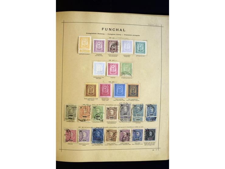 1874/1913, umfangreiche gestempelte und ungebrauchte Sammlung Angola bis Zanzibar mit vielen besseren und kpl. Ausgaben, dabe