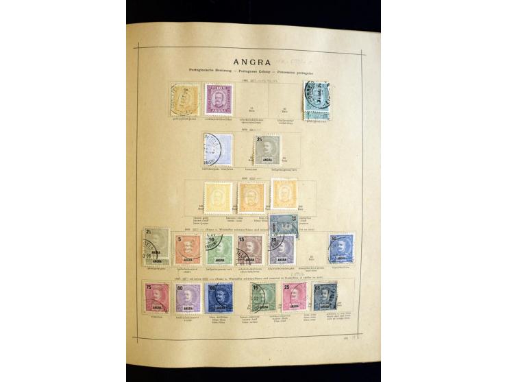 1874/1913, umfangreiche gestempelte und ungebrauchte Sammlung Angola bis Zanzibar mit vielen besseren und kpl. Ausgaben, dabe