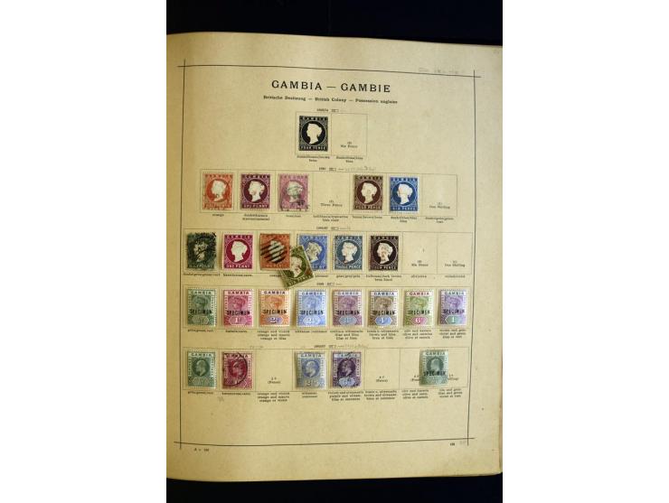 1874/1913, umfangreiche gestempelte und ungebrauchte Sammlung Angola bis Zanzibar mit vielen besseren und kpl. Ausgaben, dabe