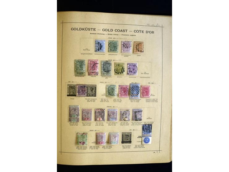 1874/1913, umfangreiche gestempelte und ungebrauchte Sammlung Angola bis Zanzibar mit vielen besseren und kpl. Ausgaben, dabe
