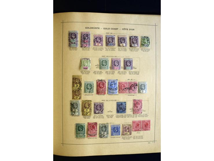 1874/1913, umfangreiche gestempelte und ungebrauchte Sammlung Angola bis Zanzibar mit vielen besseren und kpl. Ausgaben, dabe