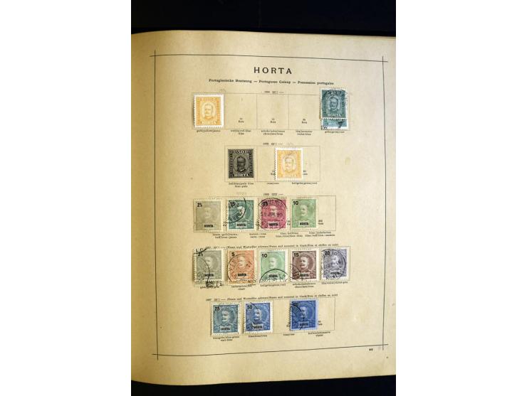 1874/1913, umfangreiche gestempelte und ungebrauchte Sammlung Angola bis Zanzibar mit vielen besseren und kpl. Ausgaben, dabe