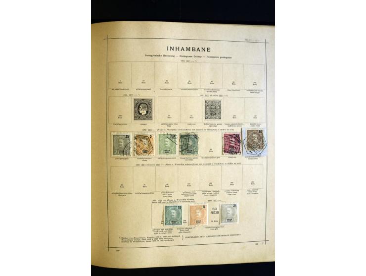 1874/1913, umfangreiche gestempelte und ungebrauchte Sammlung Angola bis Zanzibar mit vielen besseren und kpl. Ausgaben, dabe