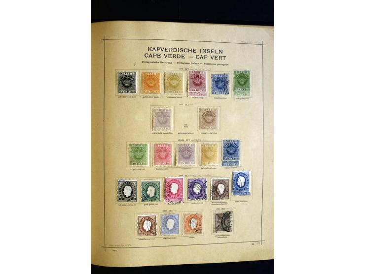 1874/1913, umfangreiche gestempelte und ungebrauchte Sammlung Angola bis Zanzibar mit vielen besseren und kpl. Ausgaben, dabe