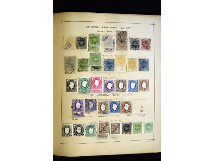 1874/1913, umfangreiche gestempelte und ungebrauchte Sammlung Angola bis Zanzibar mit vielen besseren und kpl. Ausgaben, dabe
