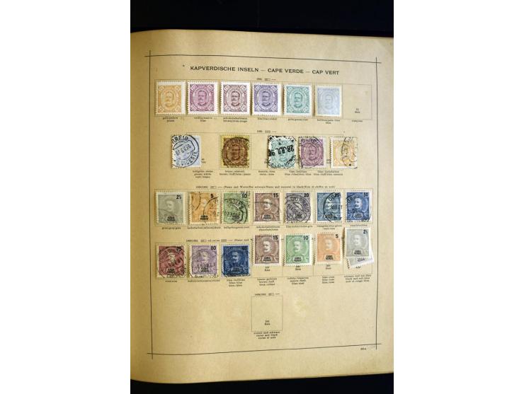 1874/1913, umfangreiche gestempelte und ungebrauchte Sammlung Angola bis Zanzibar mit vielen besseren und kpl. Ausgaben, dabe