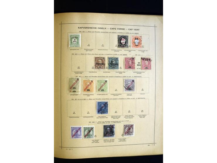 1874/1913, umfangreiche gestempelte und ungebrauchte Sammlung Angola bis Zanzibar mit vielen besseren und kpl. Ausgaben, dabe