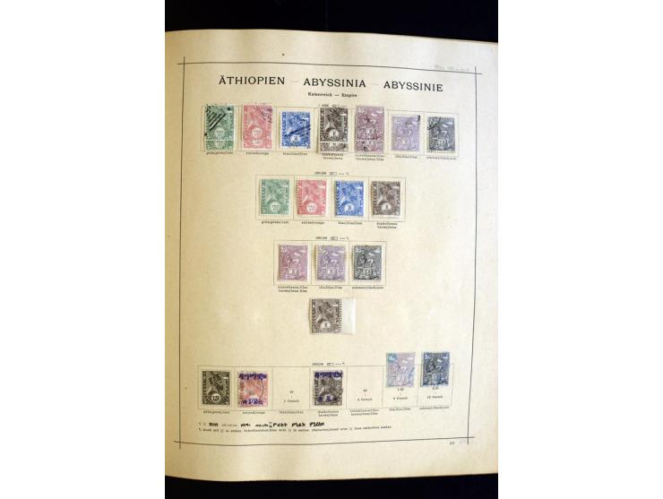 1874/1913, umfangreiche gestempelte und ungebrauchte Sammlung Angola bis Zanzibar mit vielen besseren und kpl. Ausgaben, dabe